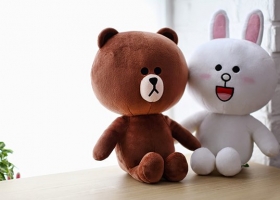 Cặp đôi Gấu Brown và thỏ Cony đối thoại tình yêu