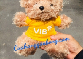 Cuahanggaubong.com sản xuất 500 gấu bông quà tặng thương hiệu cho ngân hàng VIB