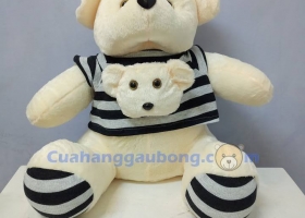 Cửa hàng gấu bông - Gấu bông áo sọc nhồi bông siêu đáng yêu