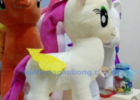 Cửa hàng gấu bông - Pony kem gia nhập gia đình Kỳ lân nhồi bông