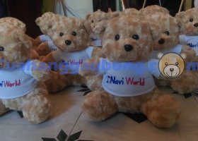 Gấu Bông Theo Yêu Cầu Logo Navi World