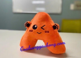 Cửa hàng gấu bông sản xuất gấu bông chữ A theo yêu cầu thiết kế độc quyền của khách hàng