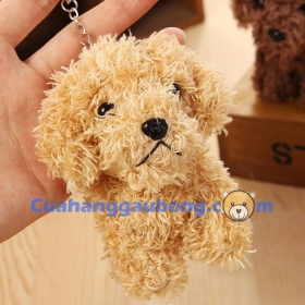 Móc khoá gấu bông Poodle đáng yêu 
