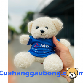 Gấu bông in logo theo yêu cầu MB BANK