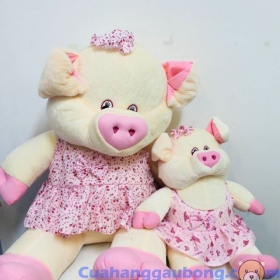 Heo Bông Mũm Mĩm Mặc Đầm Đáng Yêu