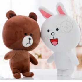 Gấu BROWN và thỏ CONY nhồi bông